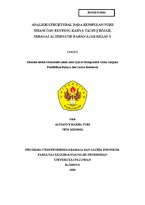 ANALISIS STRUKTURAL PADA KUMPULAN PUISI TIRANI DAN BENTENG KARYA TAUFIQ ...